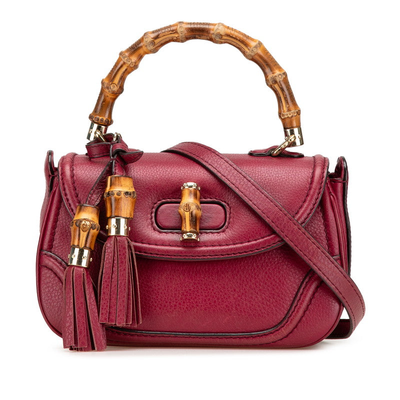 Gucci New Bamboo Leather 2way Bag