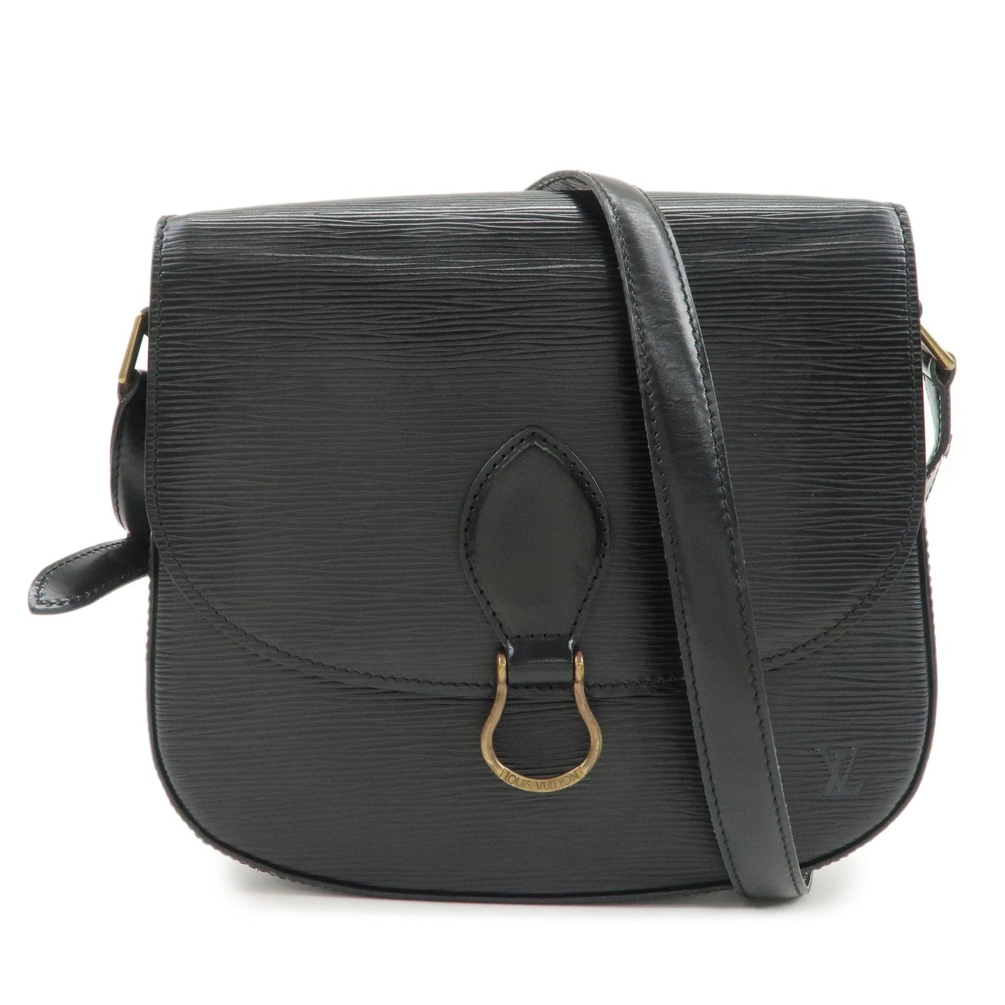 Louis Vuitton Epi Saint Cloud Shoulder Bag Black Noir M52192