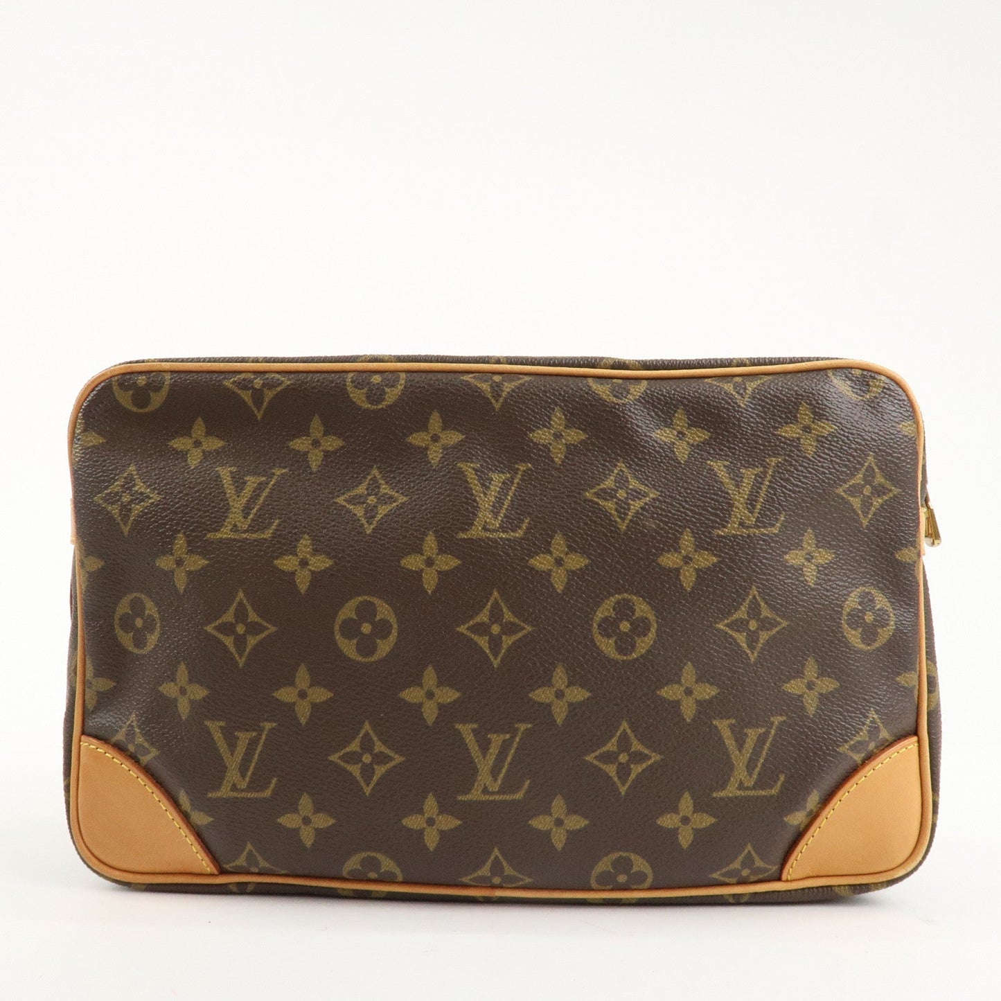 Louis Vuitton Monogram Compiegne 28 Pouch Clutch Bag Brown M51845