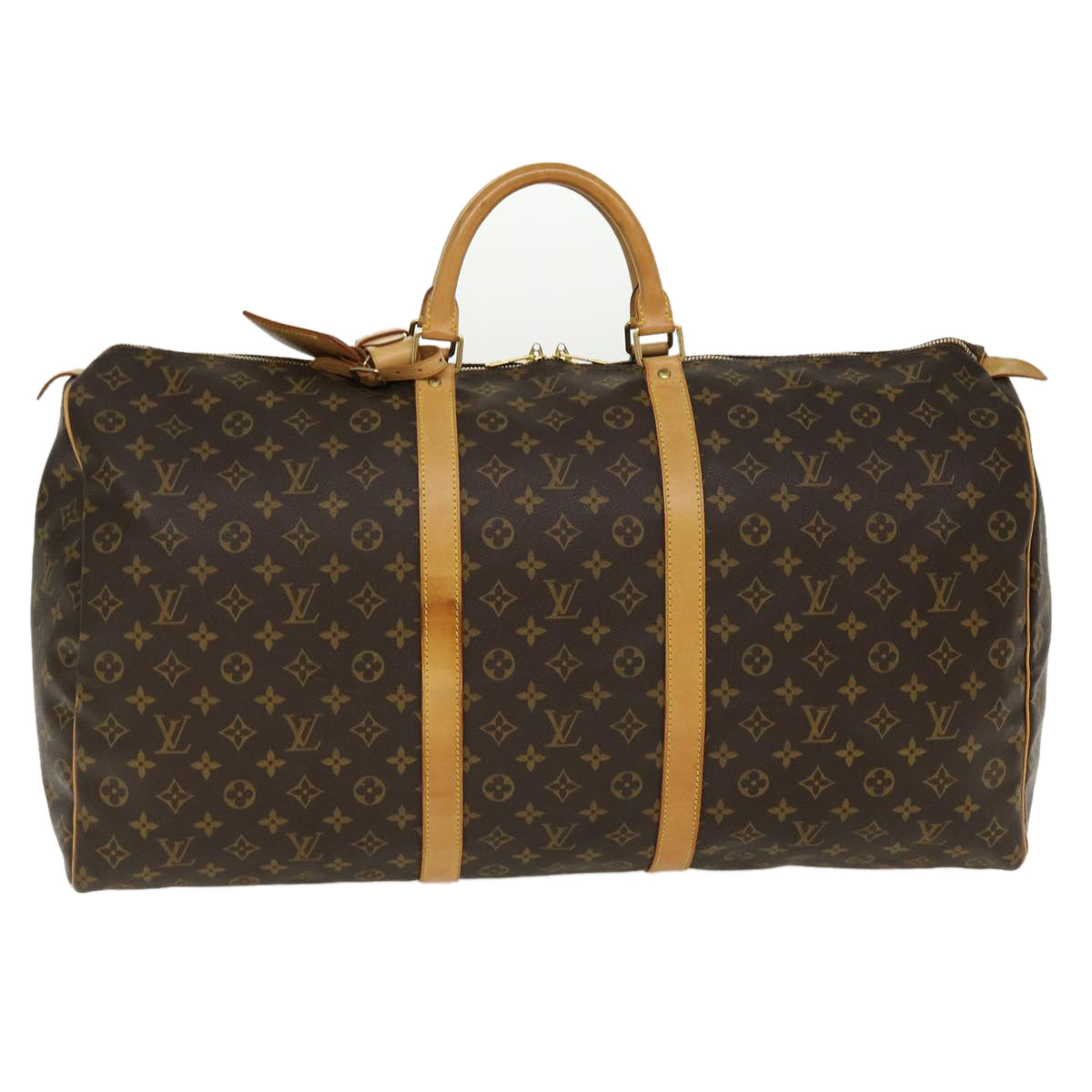 Louis Vuitton Brown Canvas Keepall 60 travel bag