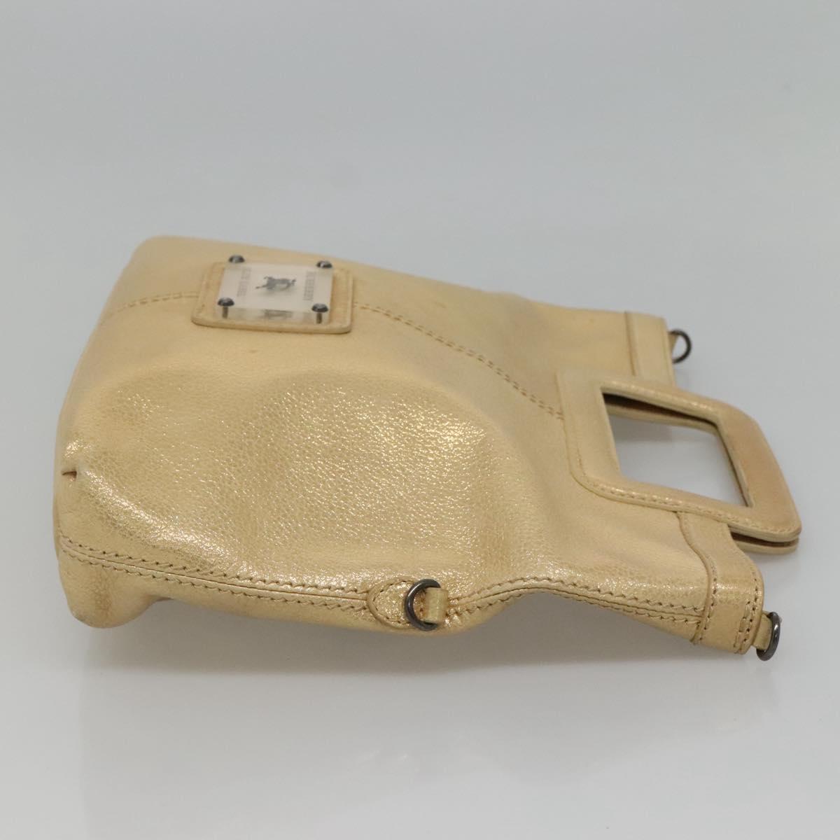 Burberry Blue Label Gold Leather Handbag ( )