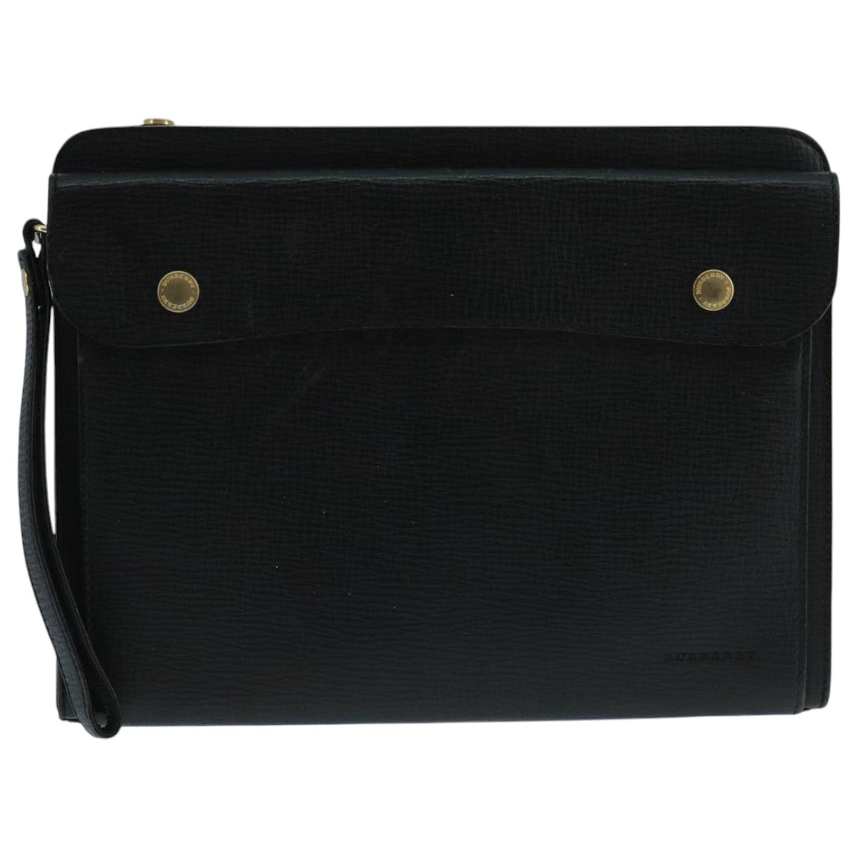 Burberry Black Leather Clutch Bag ( )