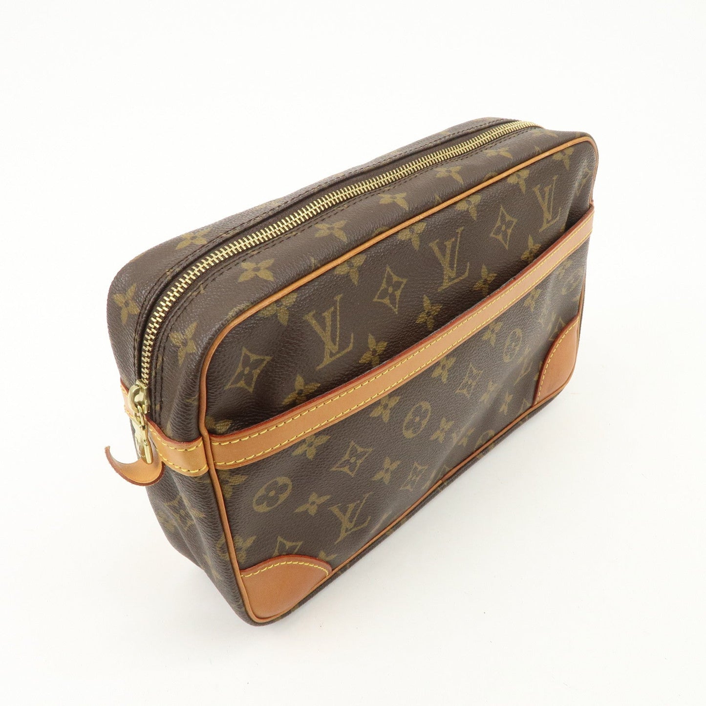 Louis Vuitton Monogram Compiegne 28 Pouch Clutch Bag Brown M51845
