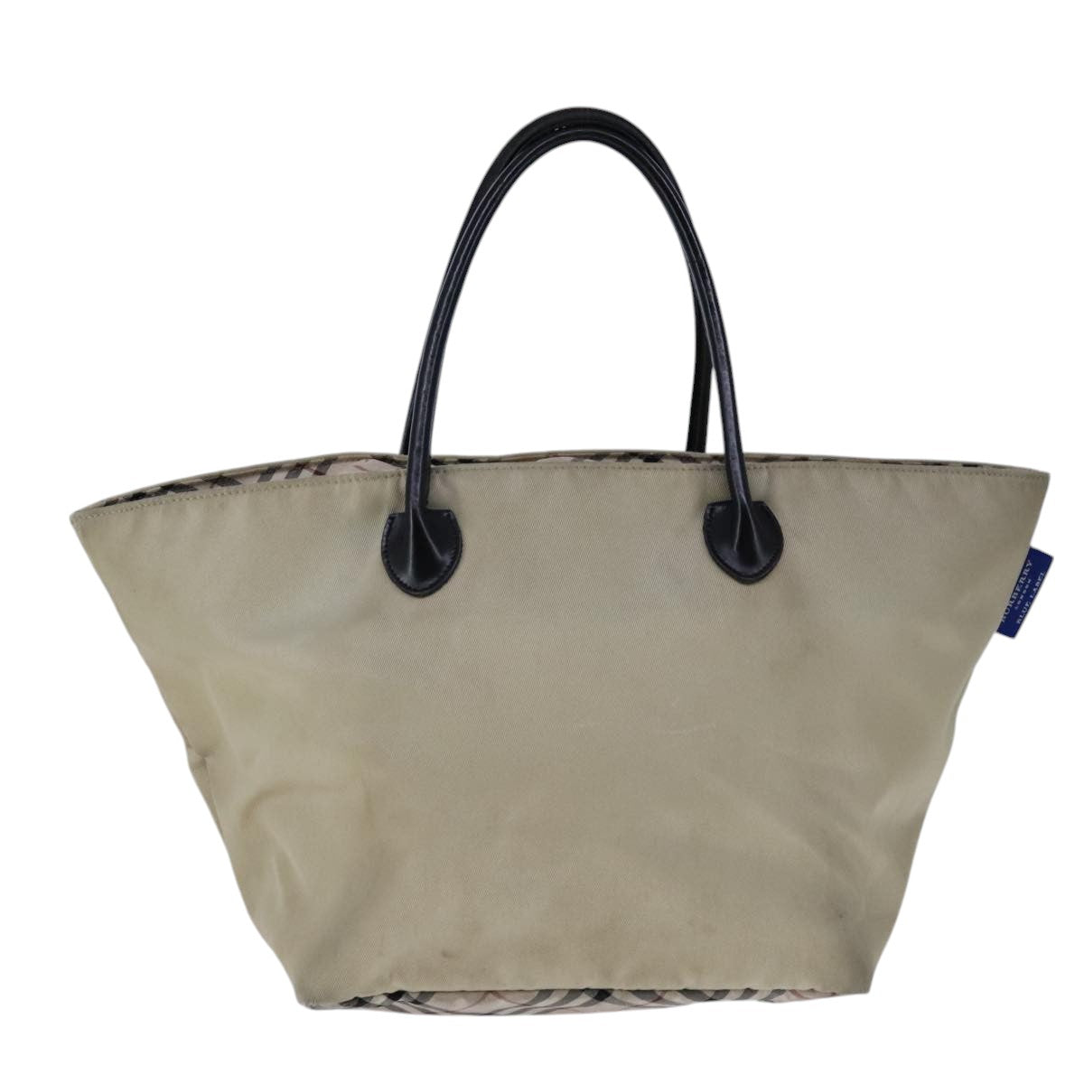 Burberry Nova Check Beige Synthetic Handbag ( )