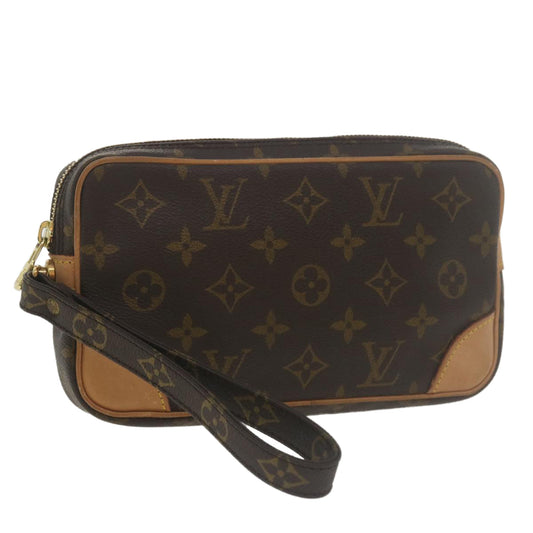Louis Vuitton Brown Canvas Marly Dragonne clutch bag