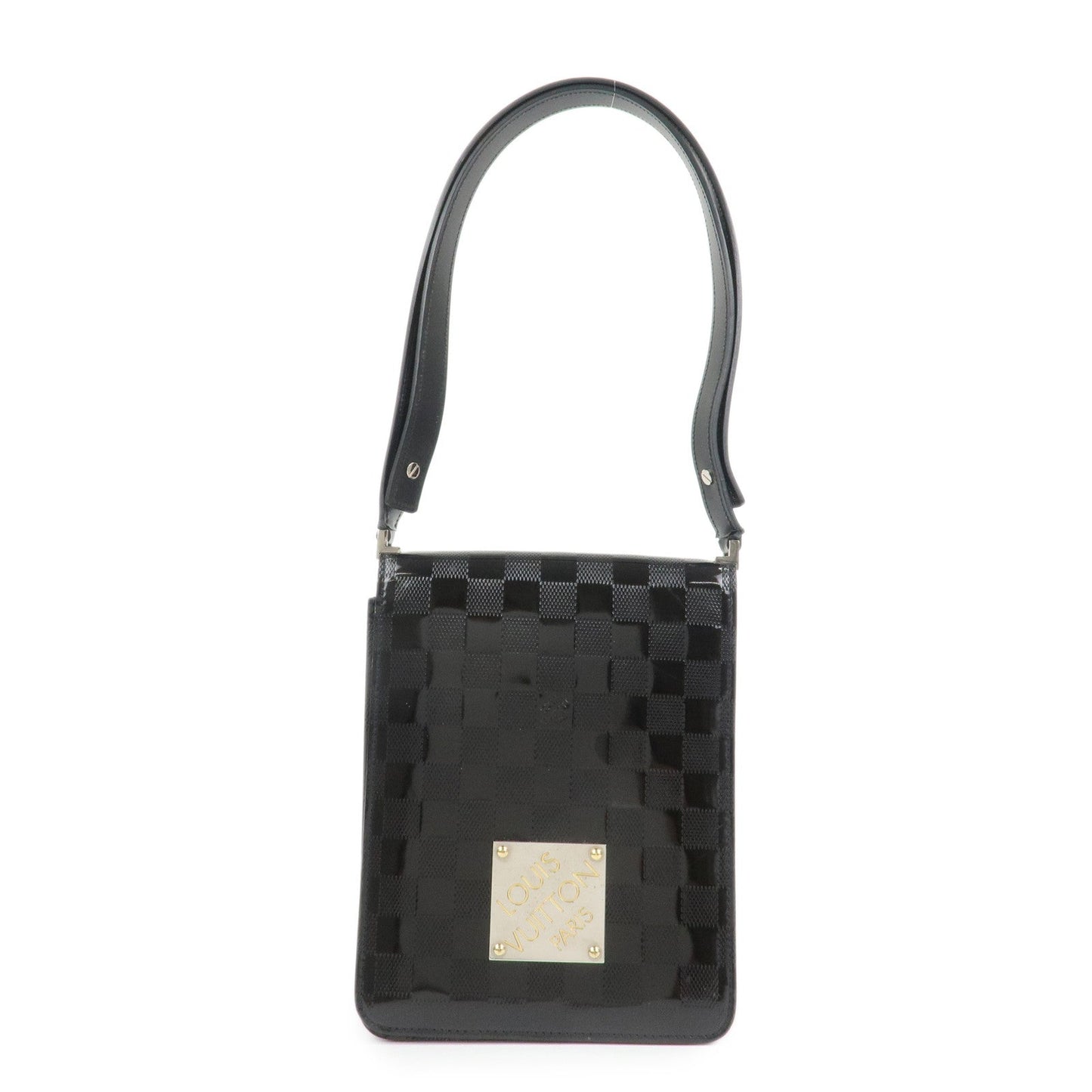 Louis Vuitton Damier Vernis Club Shoulder Bag Noir M92127