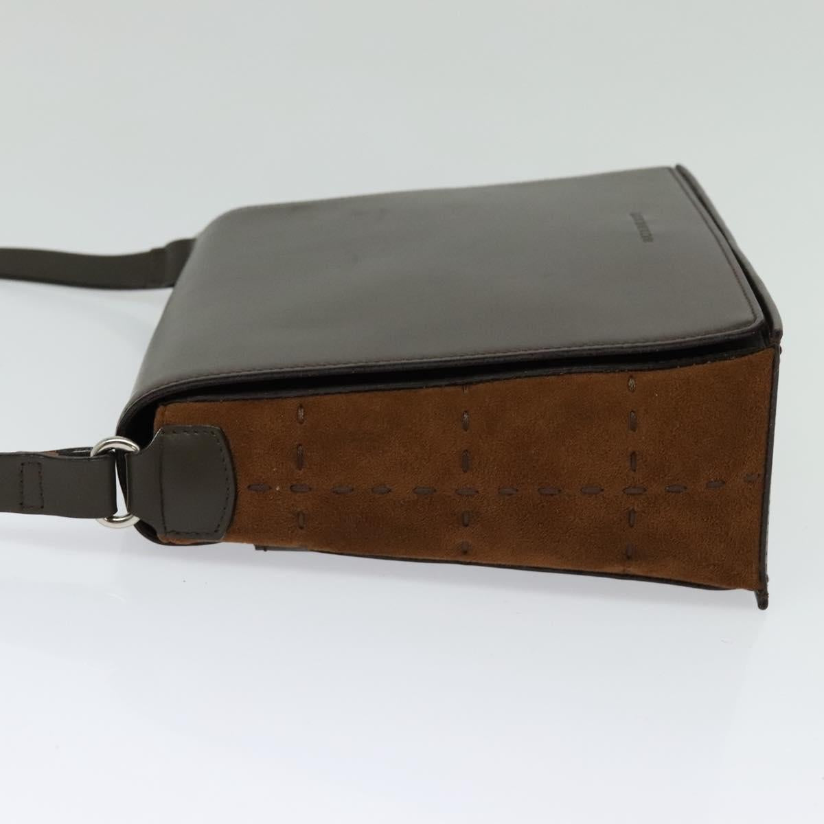 Burberry Brown Leather Shoulder Bag ( )