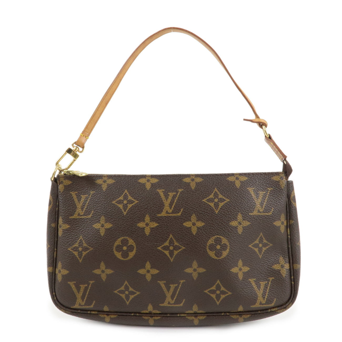Louis Vuitton Monogram Pochette Accessoires Hand Bag Brown M51980