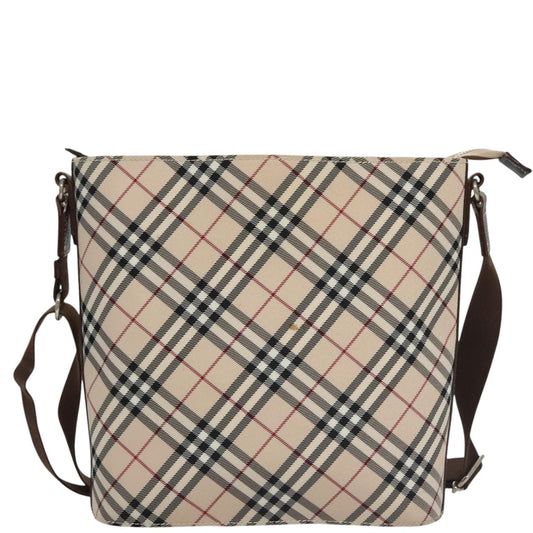 Burberry Nova Check Beige Canvas Shoulder Bag ( )
