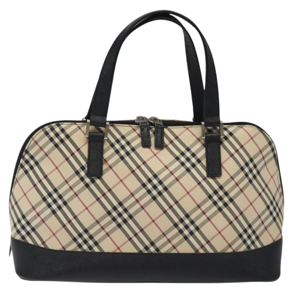 Burberry Nova Check Beige Canvas Handbag ( )