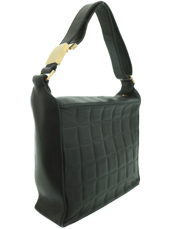 Chanel Chocolate Bar Semi-Shoulder Bag Black