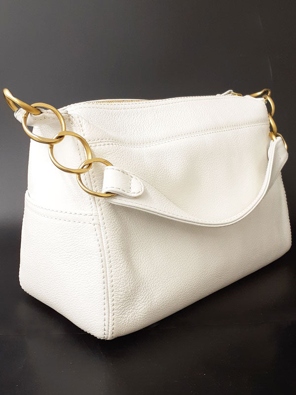 Chanel Coco Mark Semi-shoulder Bag white