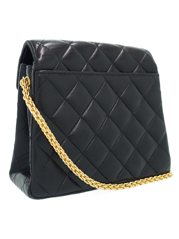 Chanel Matelasse Chain Shoulder Bag Black