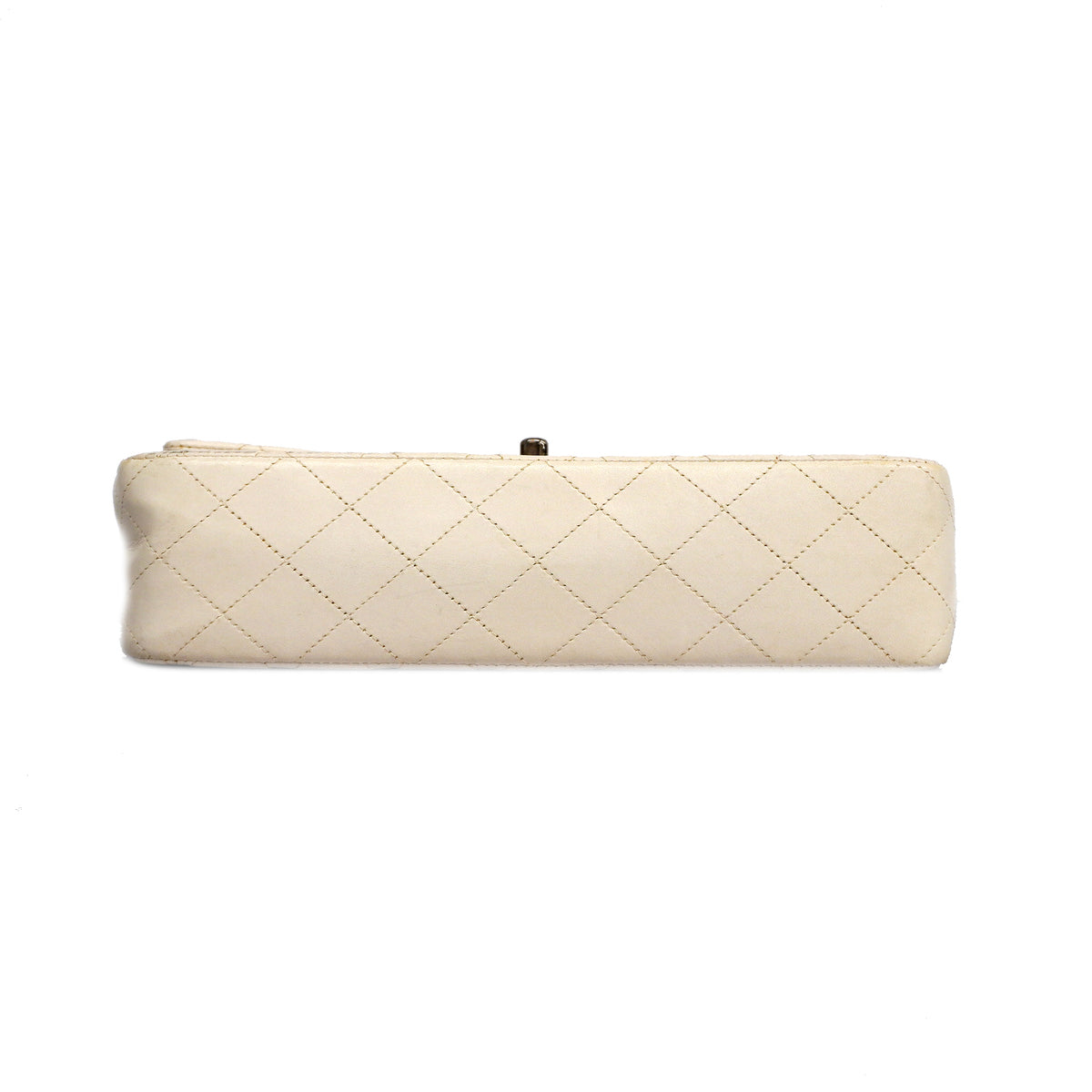 Chanel Shoulder Bag Matelasse Chain Lambskin White