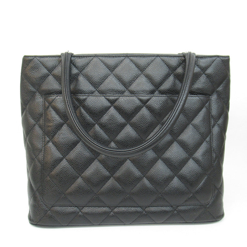 Chanel Reissue Tote Silver Metal Fittings Caviar Skin Black