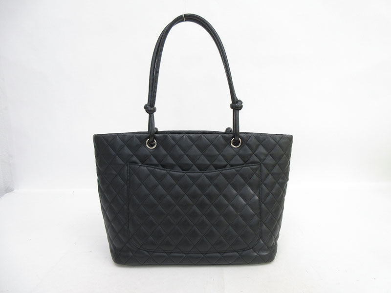 Chanel Cambon Line Large Tote Bag Shoulder Black