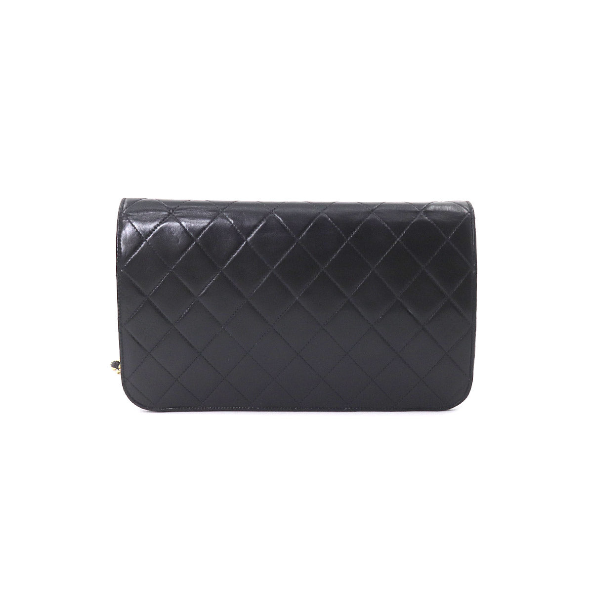 Chanel Matelasse Chain Shoulder Bag Leather Black Gold Metal Fittings