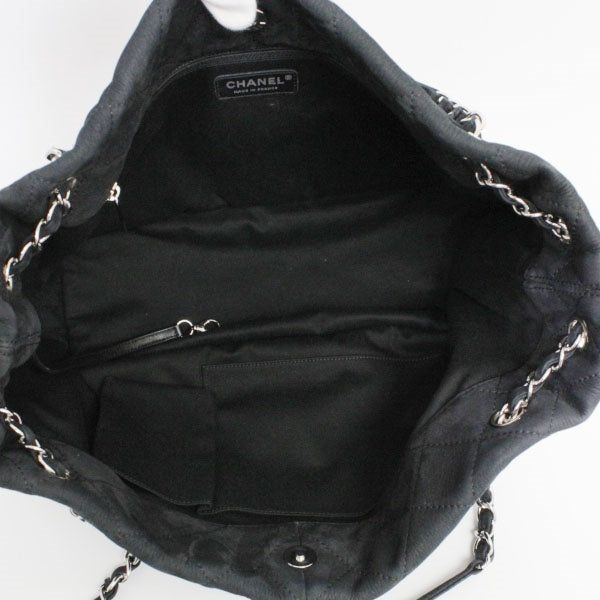 Chanel Chain Shoulder Bag Nubuck Black Tote Bag