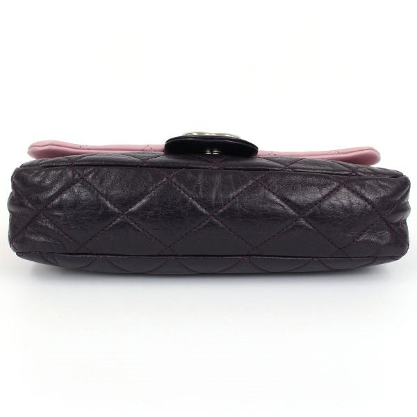 Chanel Chain Shoulder Bag Handbag Purple