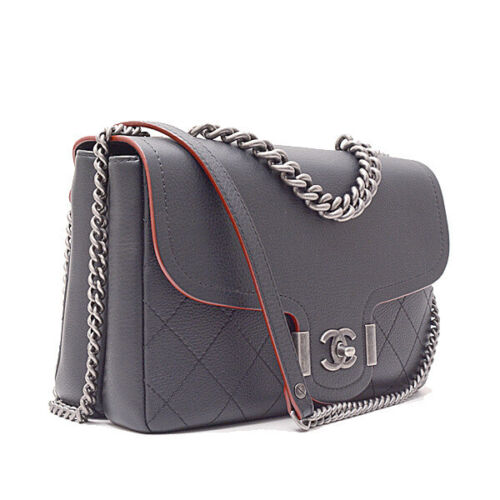Chanel Bag Chain Shoulder Matelasse Leather Navy
