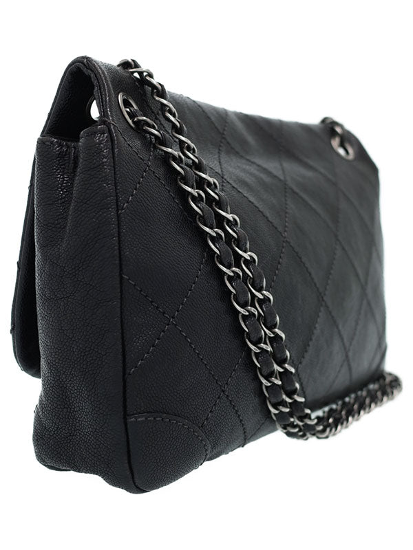 Chanel Wild Stitch Chain Shoulder Bag Black