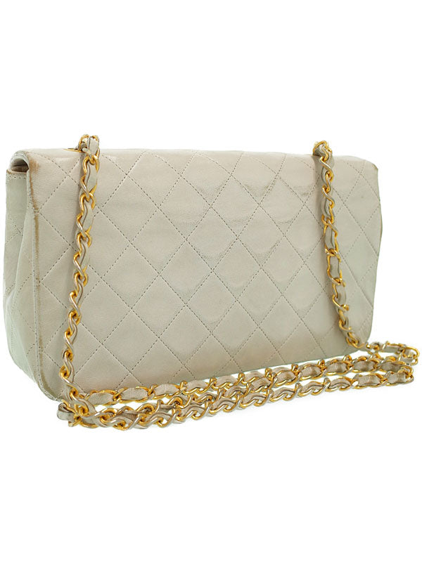 Chanel Matelasse Chain Shoulder Bag White