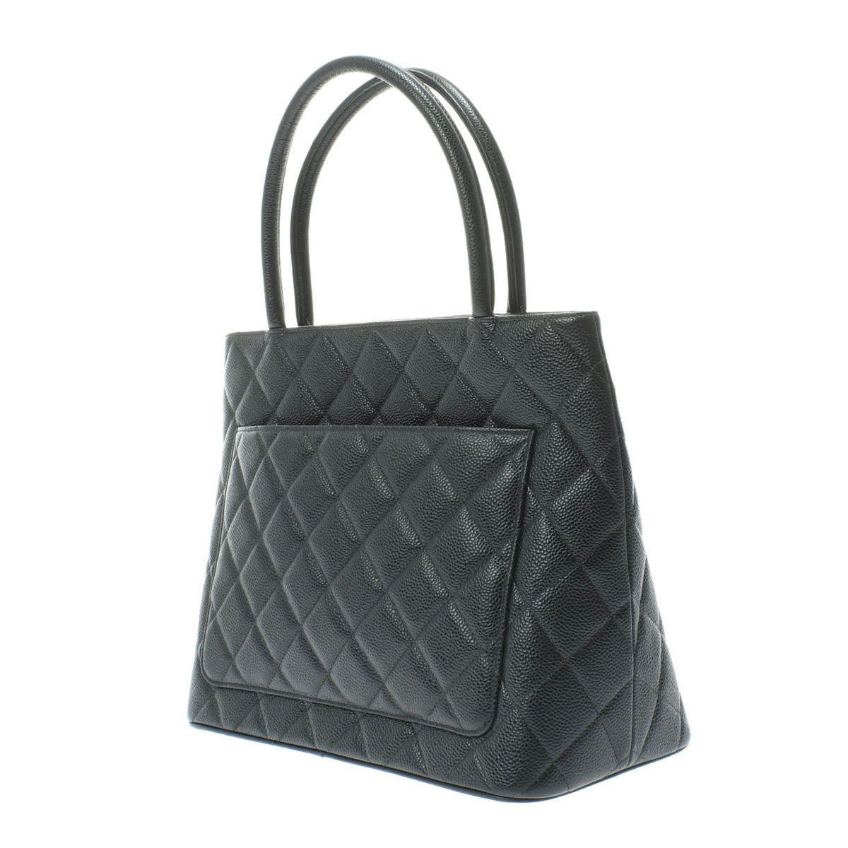 Chanel Gold Hardware Caviar Skin Tote Bag Black