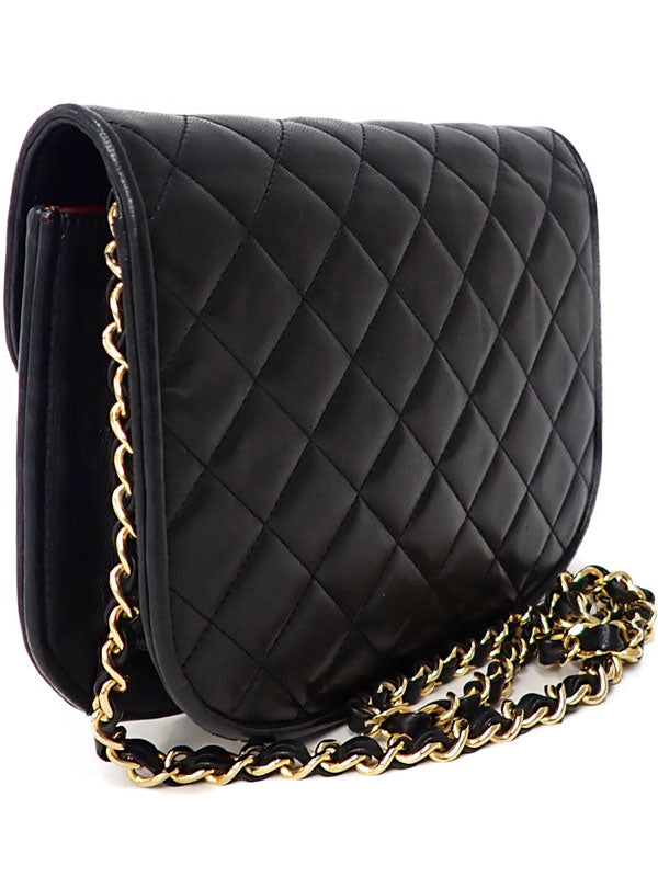 Chanel Matelasse Chain Shoulder Bag Black
