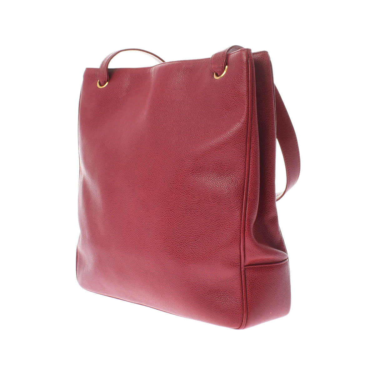 Chanel Matelasse Red Gold Hardware Caviar Skin Tote Bag