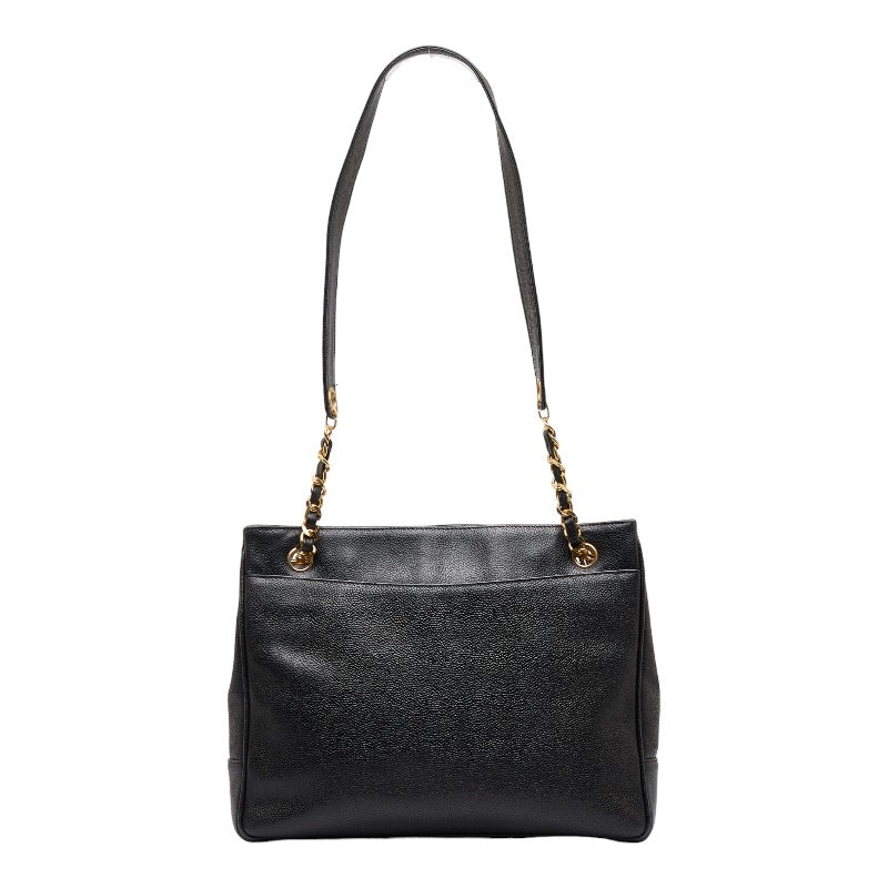Chanel Deca coco Mark Chain Shoulder Bag Tote Bag Black