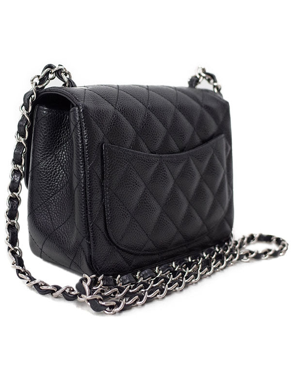 Chanel Mini Matelasse Chain Shoulder Bag Black