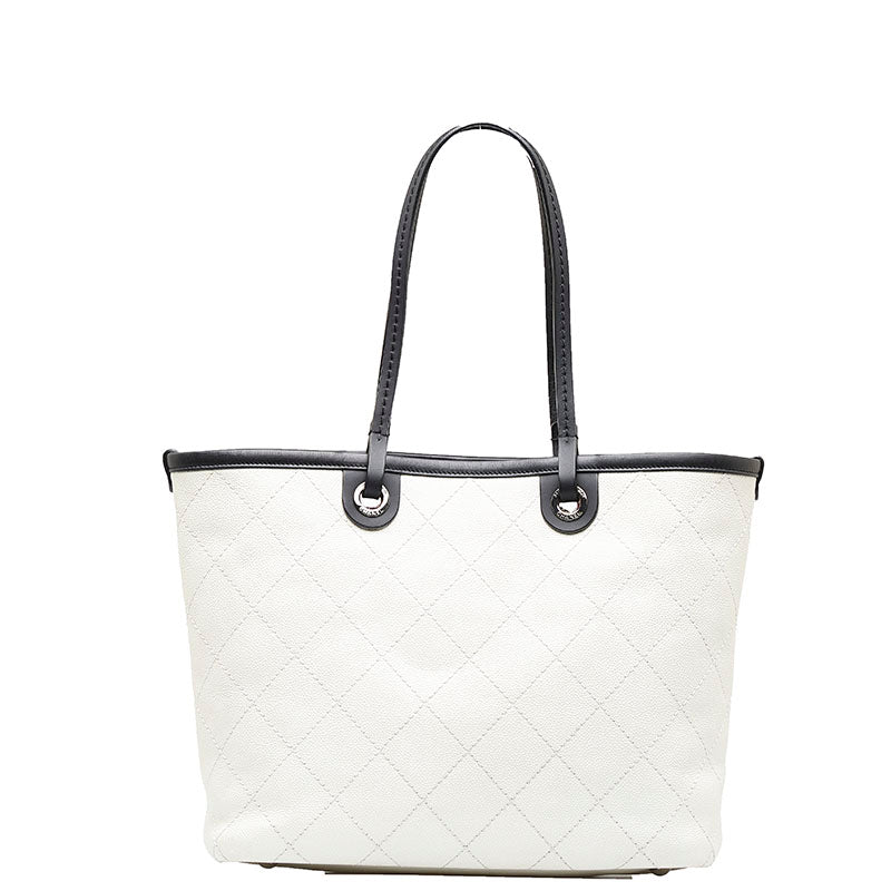 Chanel Coco Mark Tote Bag Shoulder Bag White