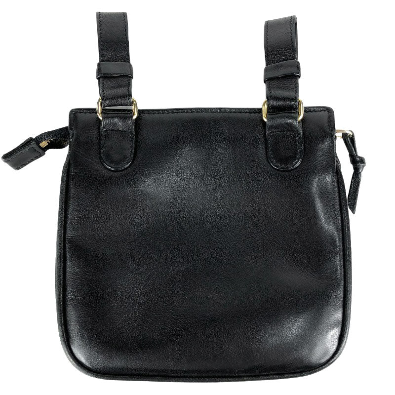 Chanel Coco Mark Waist Bag Lambskin Black Gold