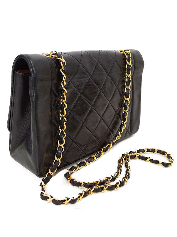 Chanel Matelasse Chain Shoulder Bag Black