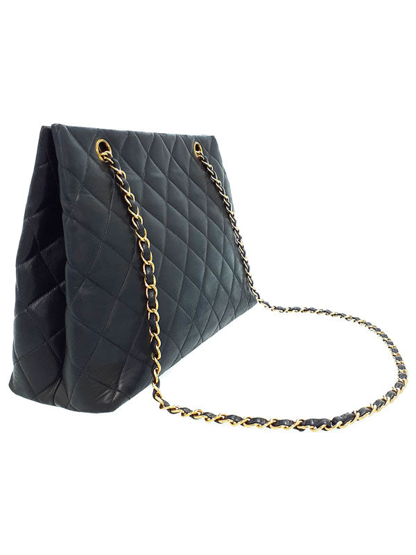 Chanel Matelasse Chain Shoulder Bag Black