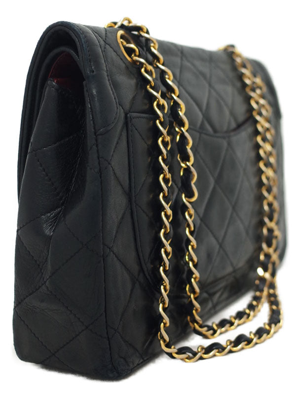 Chanel Matelasse Chain Shoulder Bag Black