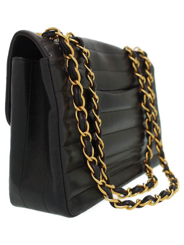 Chanel Mademoiselle Chain Shoulder Bag Black