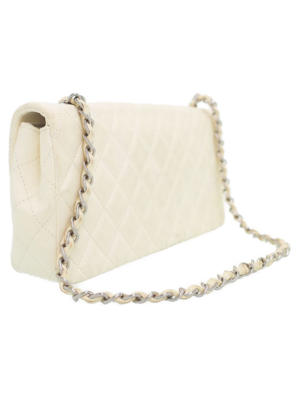 Chanel Matelasse Chain Shoulder Bag Off-white