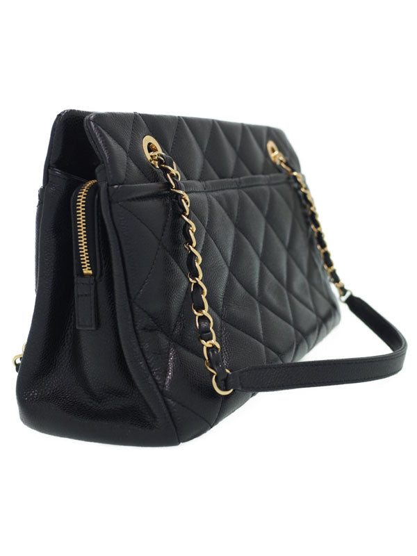 Chanel Matelasse Chain Shoulder Bag Black