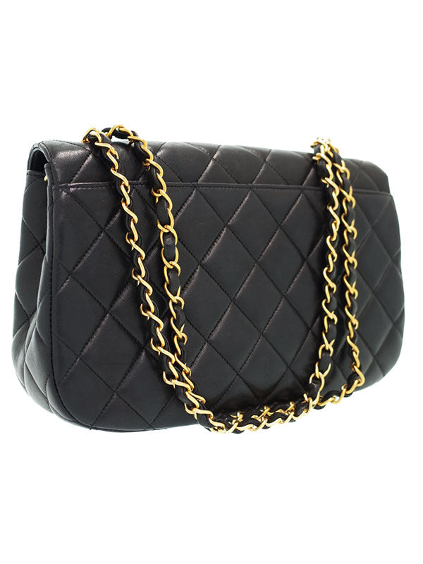 Chanel Matelasse Chain Shoulder Bag Black