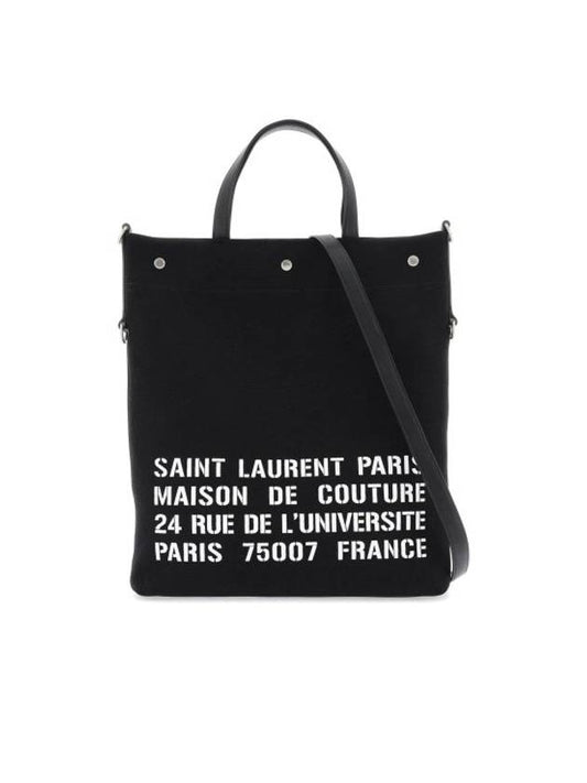 Luxury Saint Laurent Trending 2025 North South Universite Tote Bag Black
