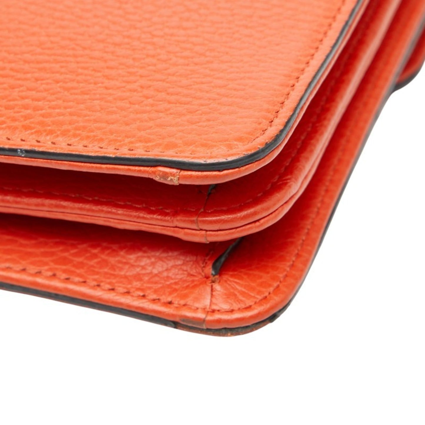 Gucci Orange Leather Shoulder Bag ( )