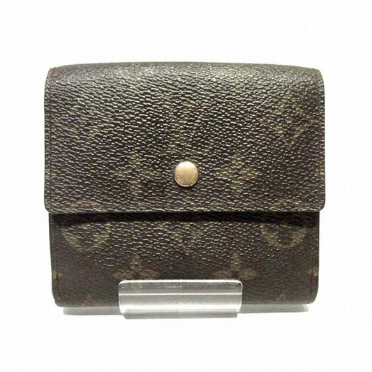 LOUIS VUITTON Monogram Portomone Bie Cult Credit M61652 W Hook Wallet Bifold Unisex