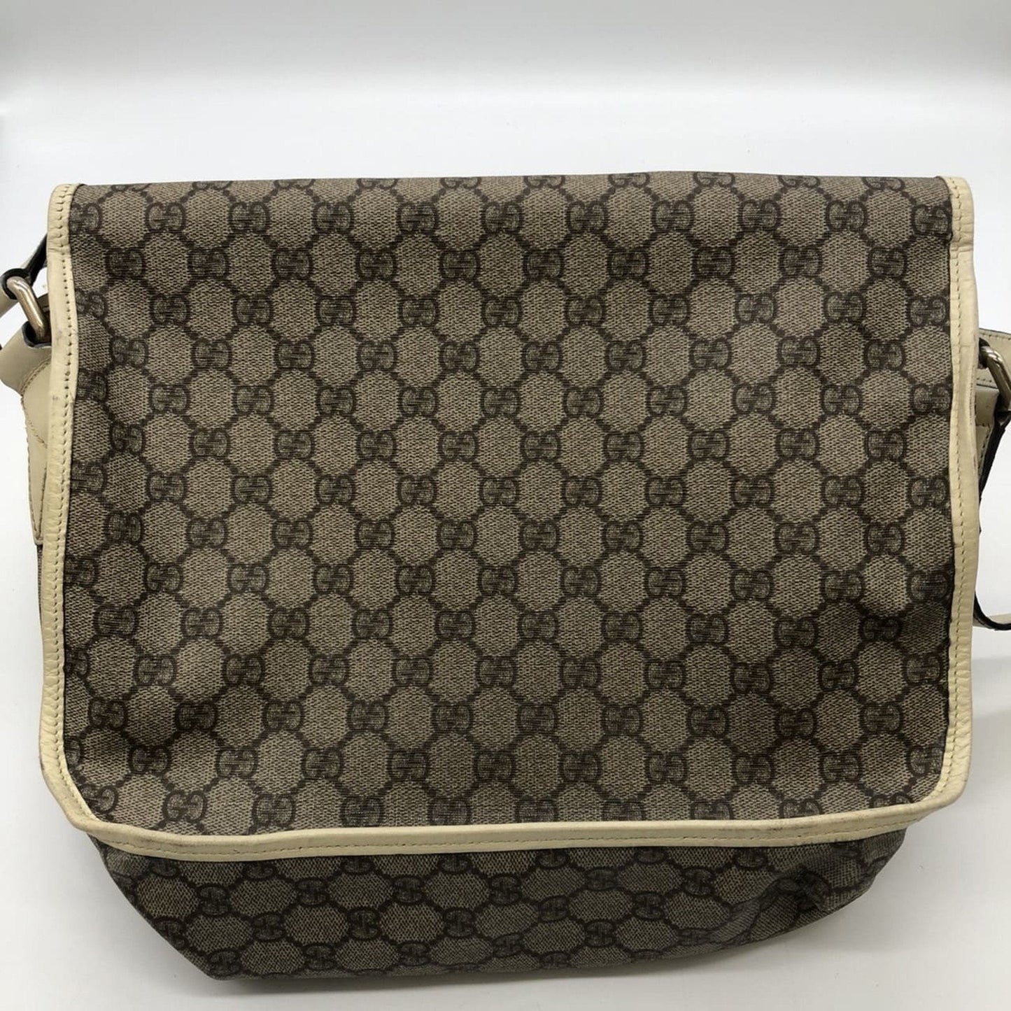 Gucci Beige Brown Gg Supreme Shoulder Bag ( )