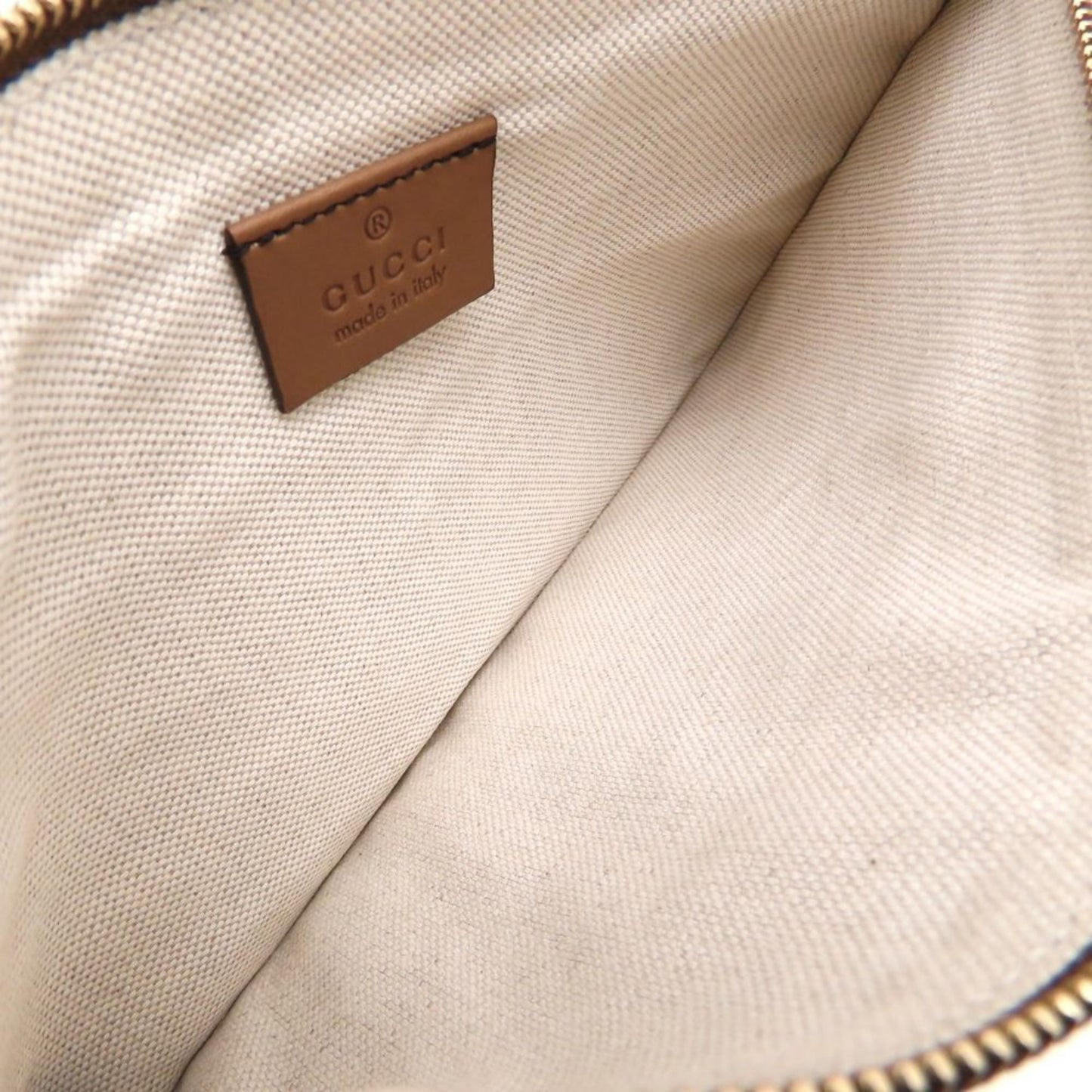 Gucci Gg Canvas Beige Brown Gg Canvas Leather Tote Bag ( )