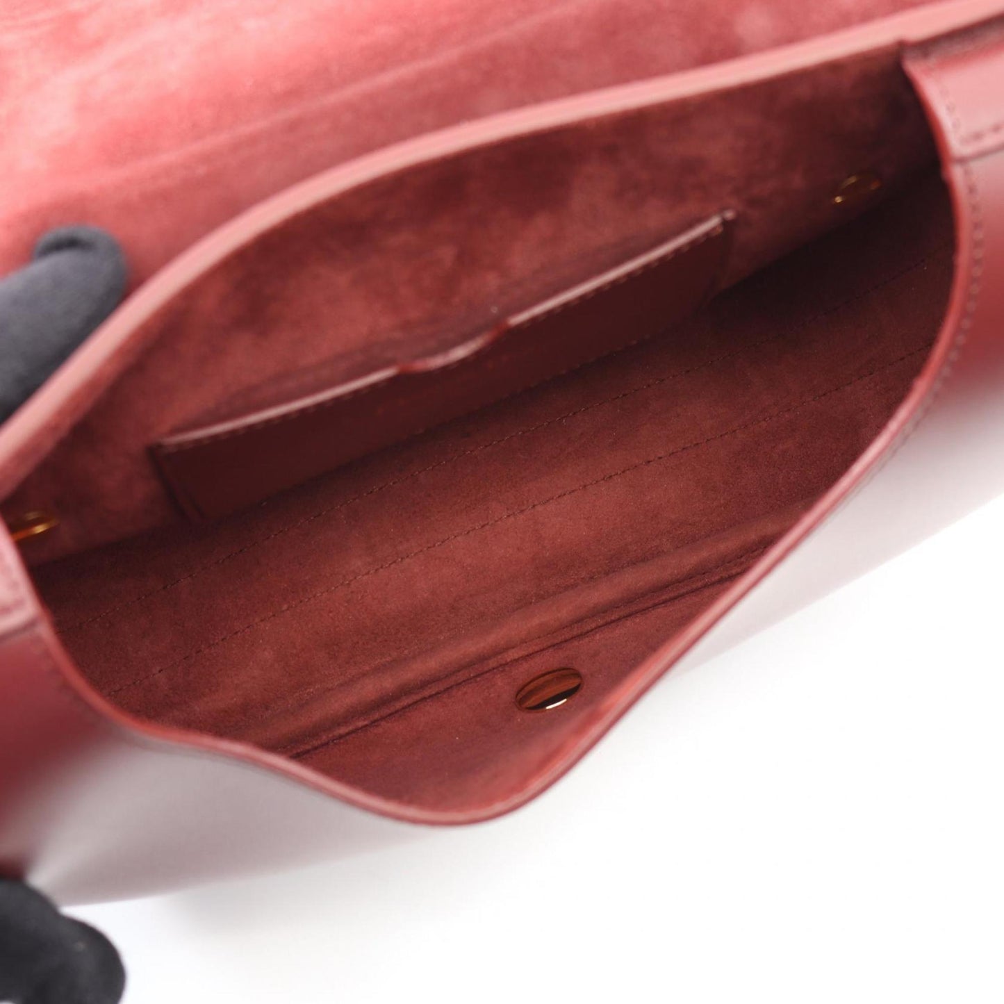 Christian Dior Bordeaux Leather Shoulder Bag ()