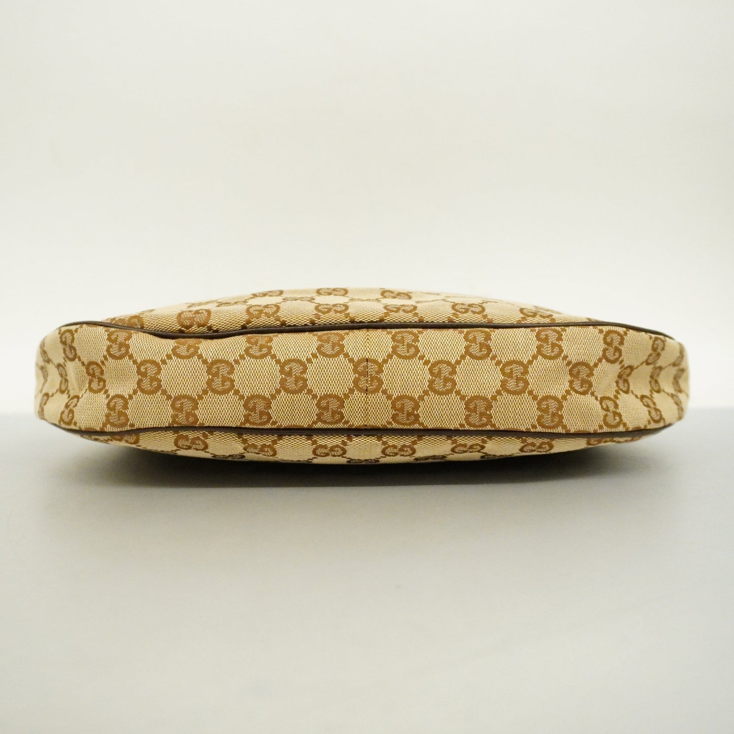 GUCCI Auth  Sherry Line Shoulder Bag 122790 Women's GG Canvas,Leather Beige,Brown