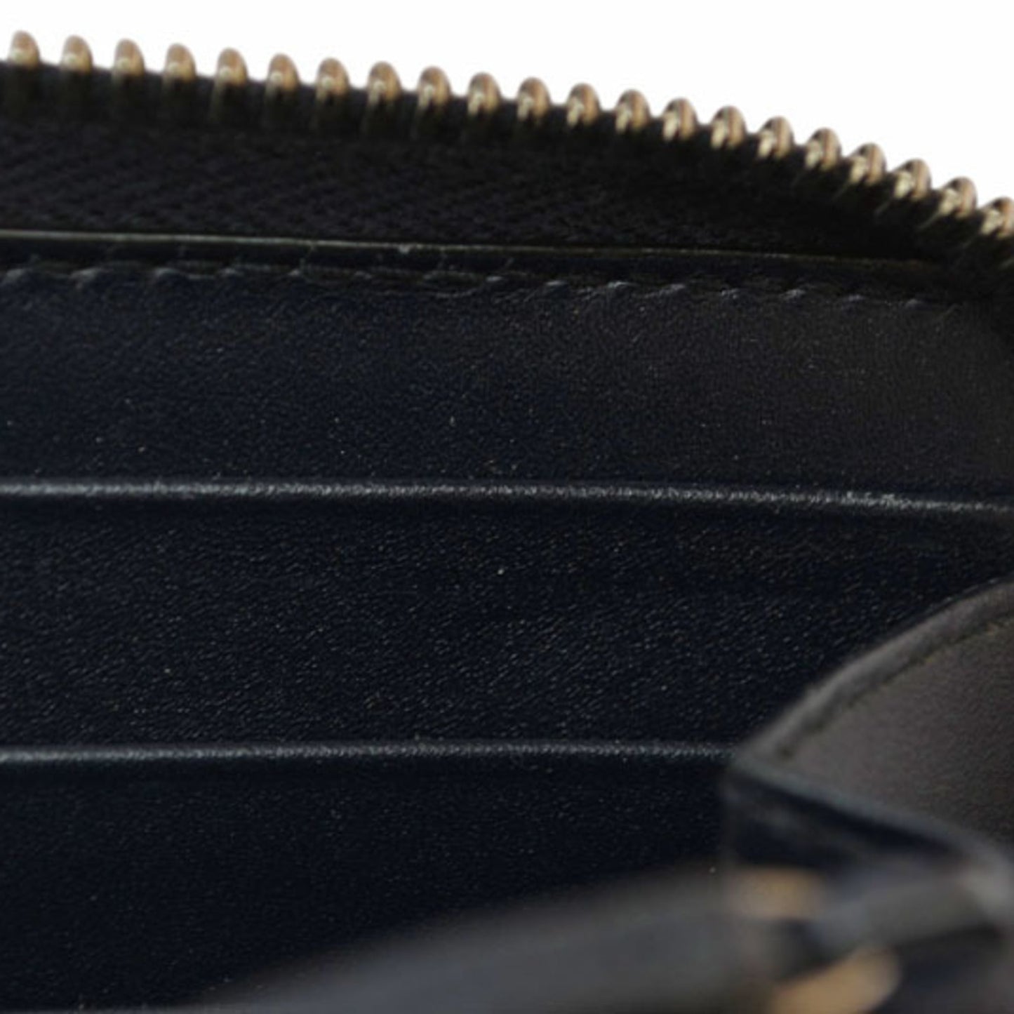 Gucci Dark Navy Red Color Leather Long Wallet (Bi-Fold) ( )