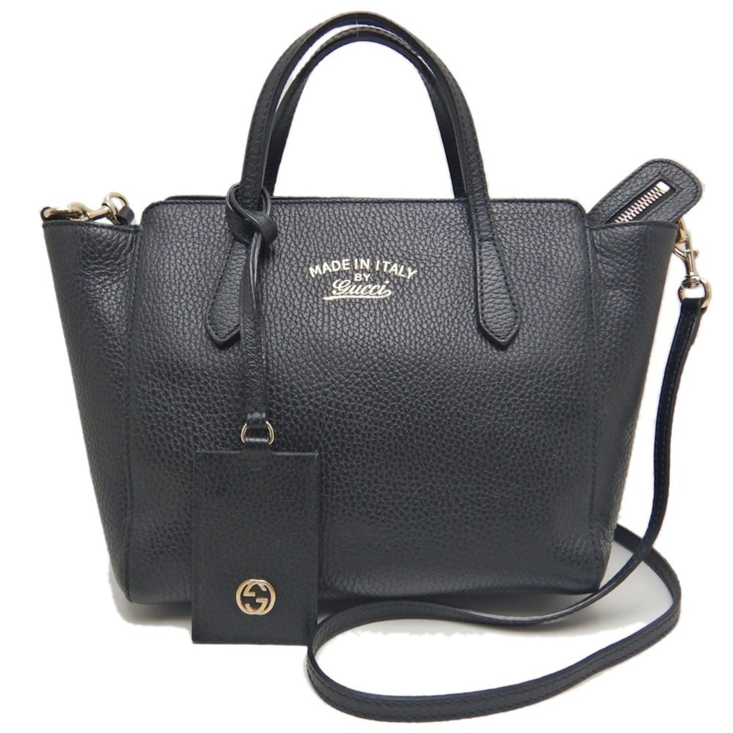 Gucci Black Leather Handbag ( )