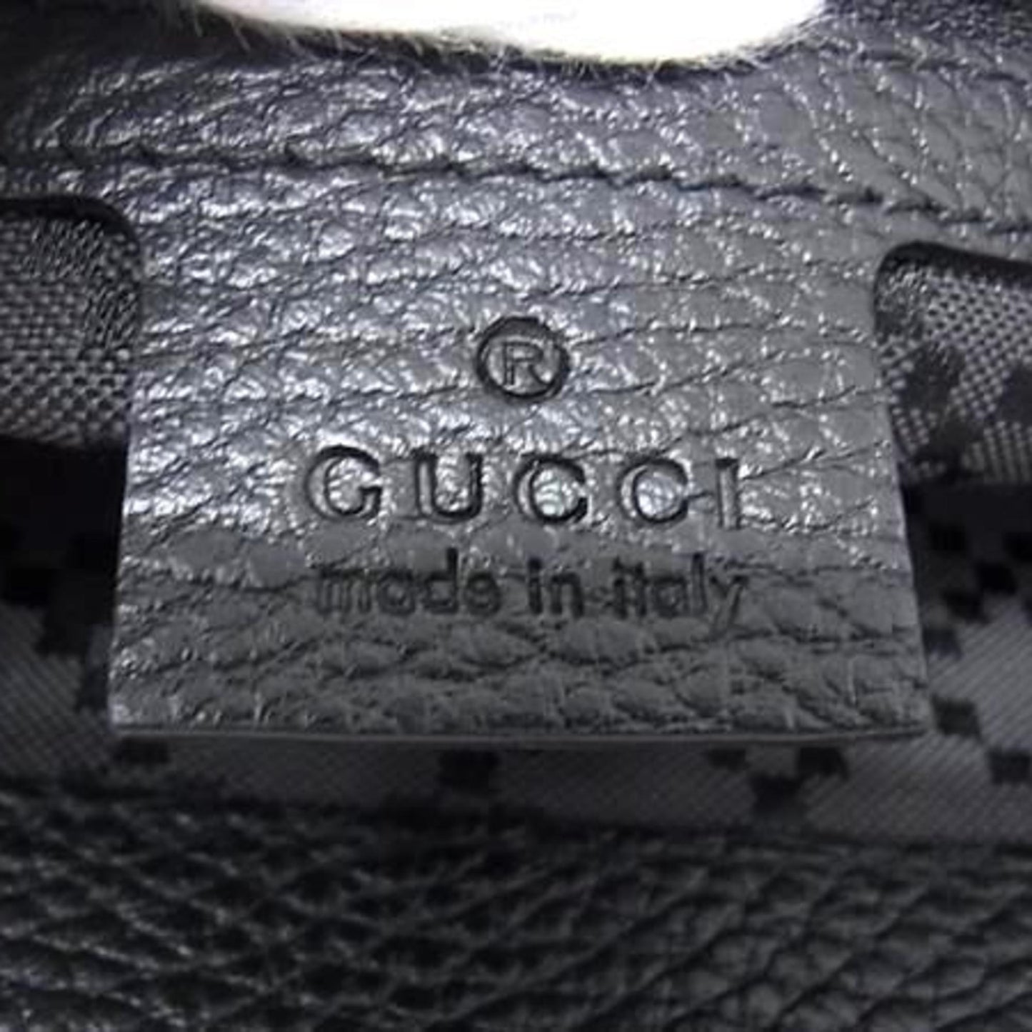 Gucci Black Leather Clutch Bag Handbag ( )